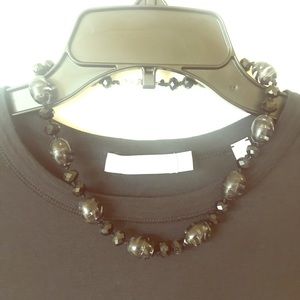 Black bead necklace